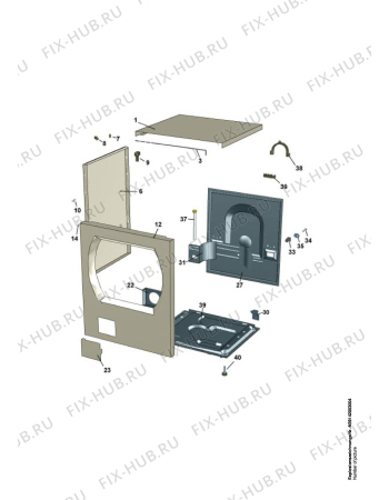 Взрыв-схема стиральной машины Aeg Electrolux LM50 - Схема узла Housing 001